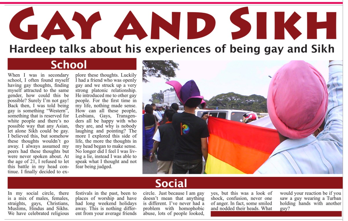 Gay Sikh article in The Asian World